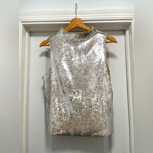 NWOT Zara Sleeveless Sequined Top